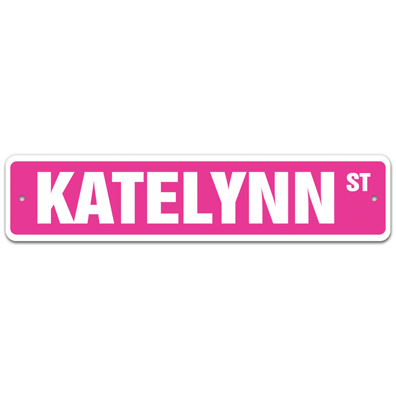 Plaque de rue Klein, H 7 po x l 30 po x P 0,1 po