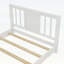 Lit plateforme simple en bois avec tête de lit-753833408