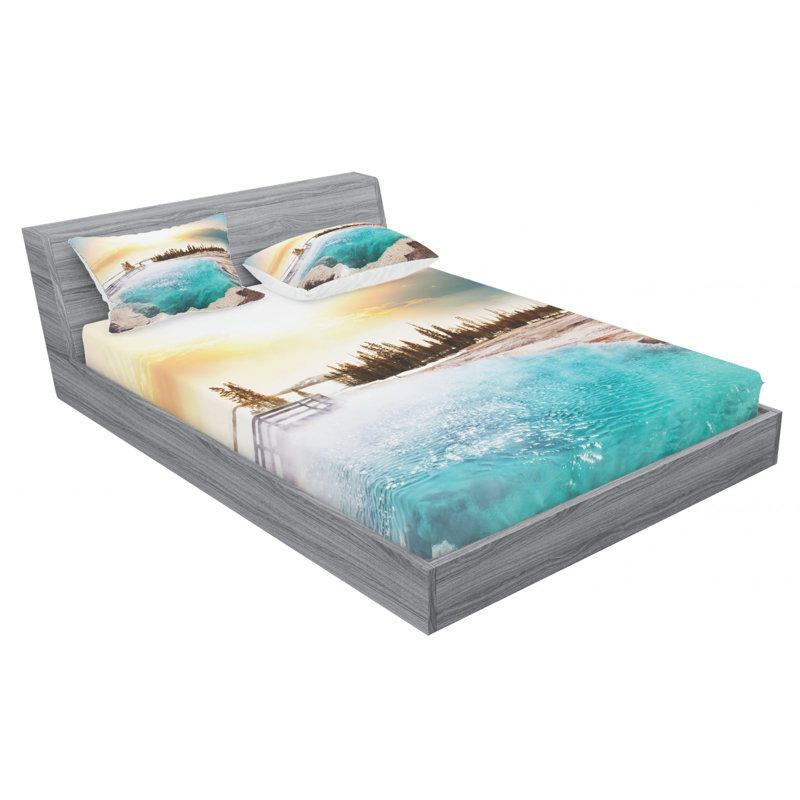 Microfiber Sheet Set, Queen Sheet Set with Fitted Sheet