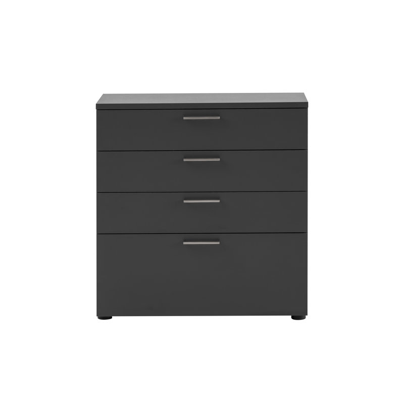 4 - Drawer Storage Cabinet, Anthracite