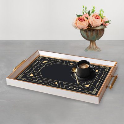 Élégant plateau en verre de 19,7 po x 11,4 po x 1,4 po | Fabrication 100% verre durable | Facile à nettoyer avec un chiffon humide | Idéal pour le service, la présentation décorative et l'organisation | Ajout élégant à la décoration intérieure