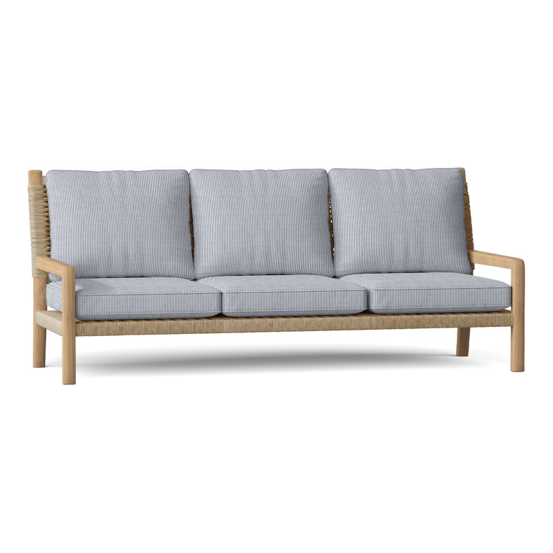 Hudson Outdoor 3 - Seat Patio Sofa, Natural Cord, Perigold Replay Sea