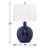 Padua 27 in. Admiral Blue Table Lamp