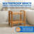  EcoDecors 20" W, Classic Teak Shower Bench, Includes integrated Shelf, with LiftAid Arms, in Earthy Teak-25158383