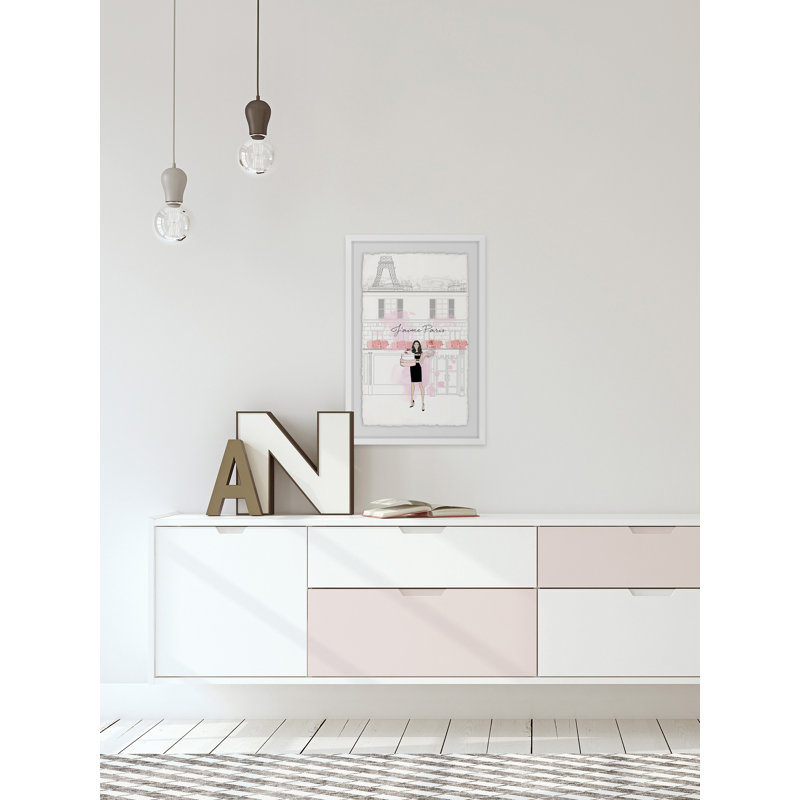 J'aime Paris by Loretta So - Single Picture Frame Print, 30cm H x 20cm W x 3.81cm D