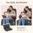 Lullacloud Manual Nursery Glider Chair With Multi Position Armrests And Adjustable Headrest - Black-126486573