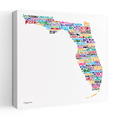 Florida Map Contemporary Art