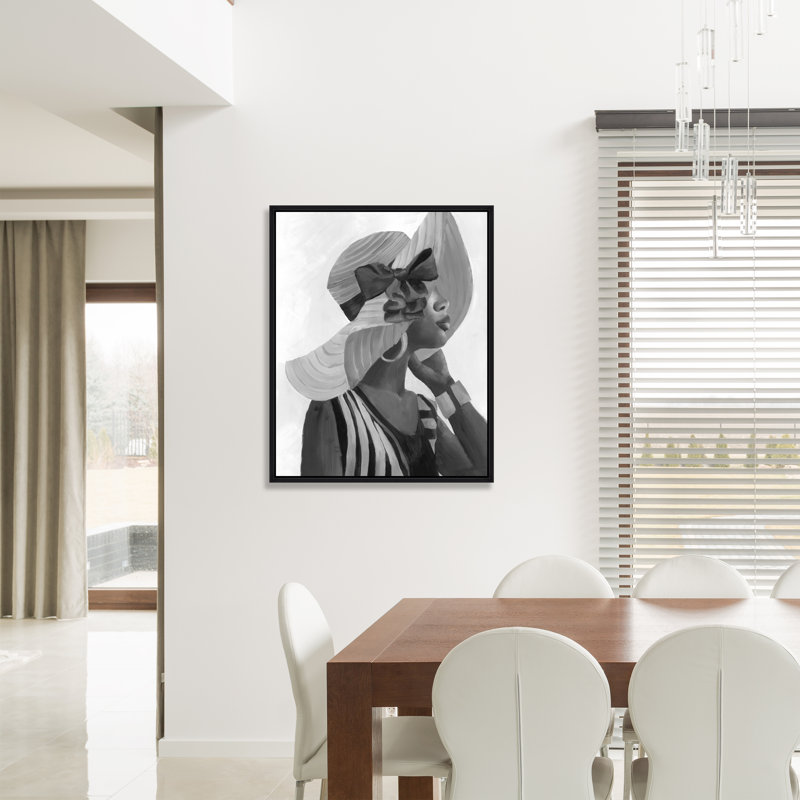 «Hats I» par Fern Cassidy - peinture sur toile à cadre flottant
