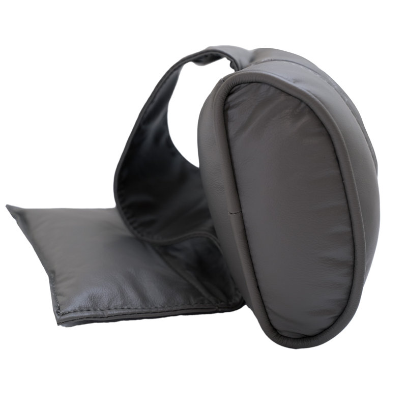 Coussin inclinable Octane Point de diamant | Cuir baie, Gris