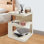 Table d'appoint moderne, table de chevet en métal, table de bout moderne