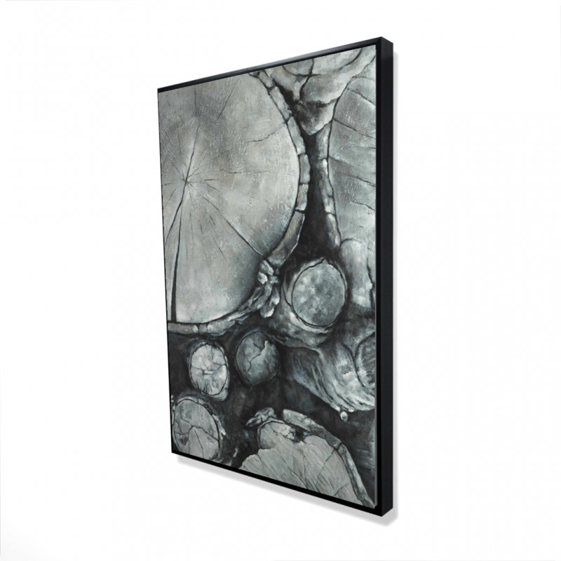 «Textured Wooden Logs» sur toile