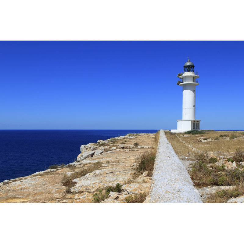 Barbaria Lighthouse by LUNAMARINA - Wrapped Canvas Print, 20cm H x 30cm W