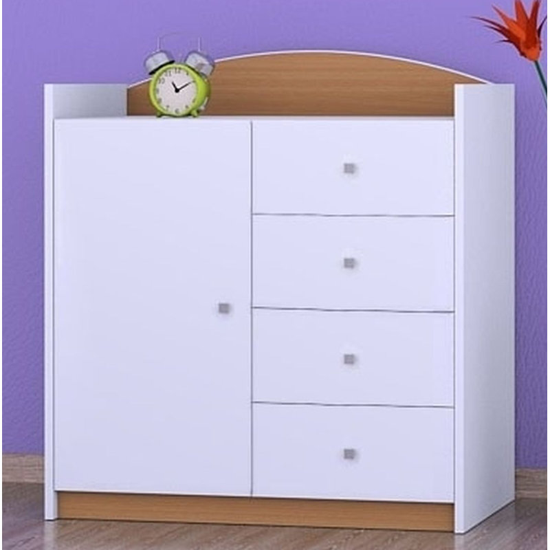 Northcutt Kids 4 - Drawer Combo Dresser, Beech