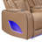 Fortuner Power Recliner Sectional Sofa with Massage Function and Integrated Tech