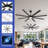 Solida 96'' Ceiling Fan with LED Lights
