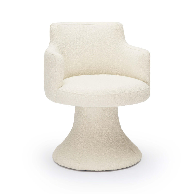  Chaise pivotante crème Performance Boucle, Cream