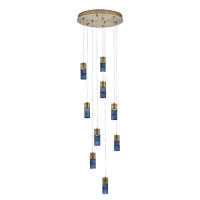 Kiriko 24-in (54-watt) LED Winter Brass Chandelier