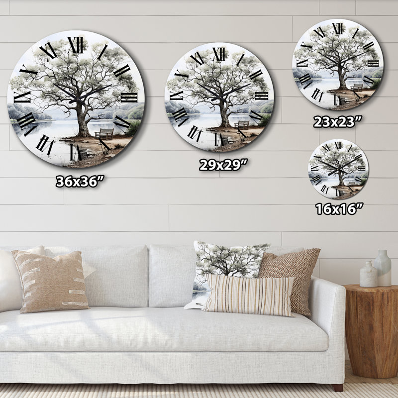 Horloge murale arbre - Tranquil Shades II, Petit