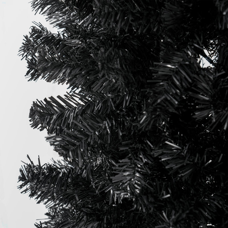 Arbre de Noël 8 pi, sapin de Noël artificiel non éclairé avec branches réalistes, sapin de Noël avec 1168 pointes