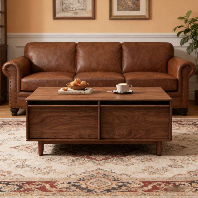 Simple Coffee Table with Drawer Storage