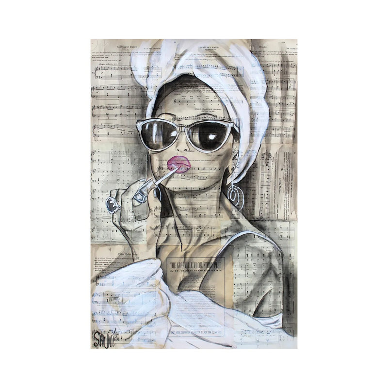 Glam Girl by Jason Sauve - No Frame Gallery-Wrapped Canvas Giclée on Canvas, 66.04cm H x 45.72cm W