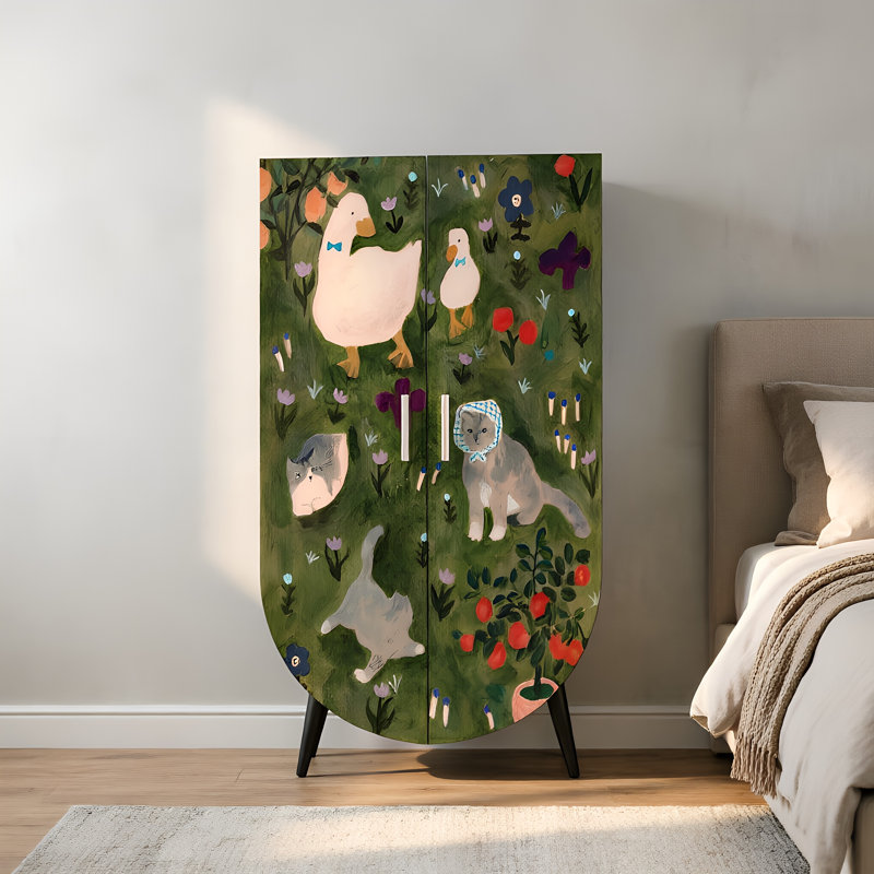 French style bedroom home cream style wardrobe