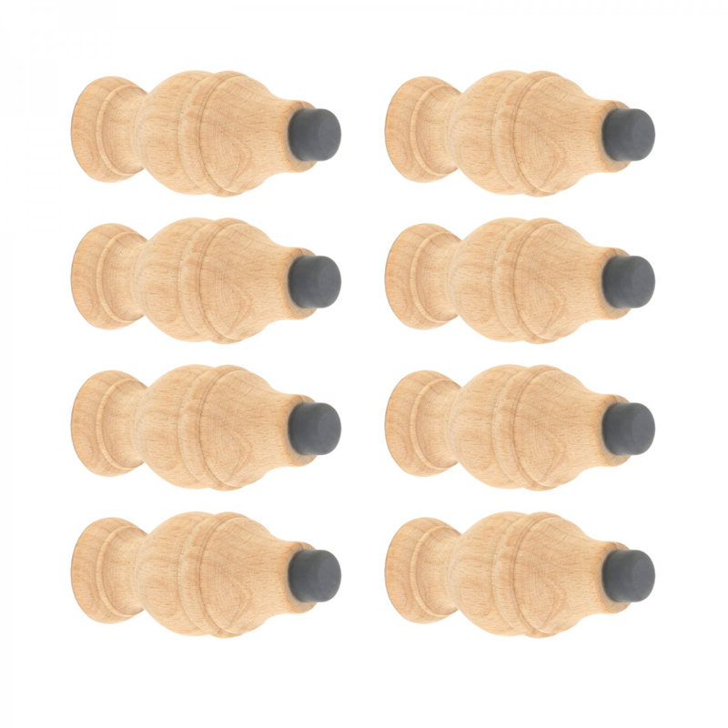 Ensemble de 8 butoirs de porte en bois