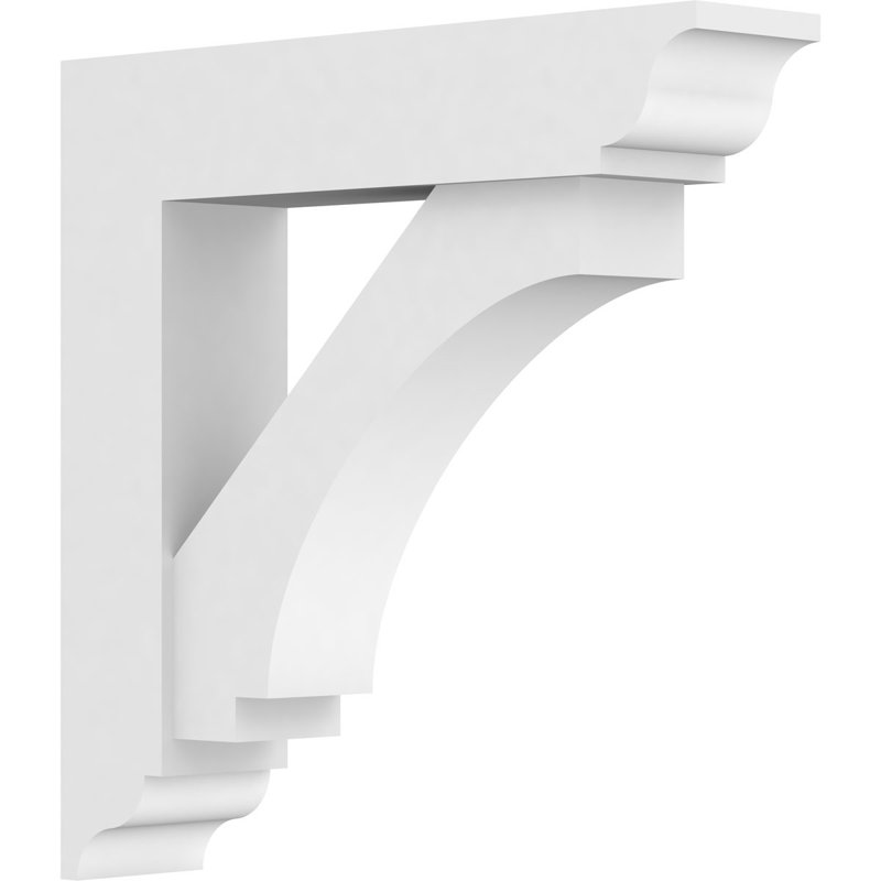 Support standard en uréthane avec extrémités traditionnelles brun clair l 3 po x P 14 po x H 14 po