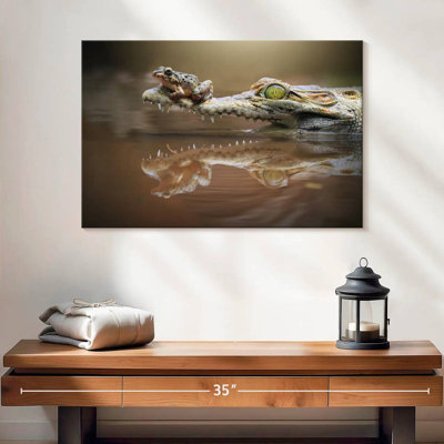 Crowle Frog And Crocodile