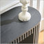 Console moderne 59,05 po avec tiroir, conception à rayures verticales unique pour l'entrée, le salon, le couloir, le vestibule et le bureau en noir-2085965915