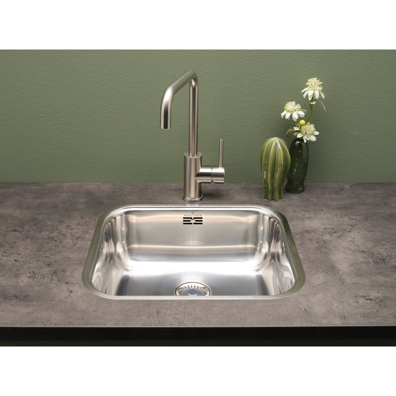44.5cm x 39.3cm Single Bowl Kitchen Sink