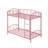 Metal Bunk Bed Twin Over Twin, Heavy Duty Bunkbeds Frame with Arched Guardrail and Safety Ladder, Sturdy Steel Bed for Kids Boys Girls, Space-Saving, No Box Spring Needed-958810812