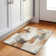 Machine Washable Indoor/Outdoor Xhevrie Ivory Rug