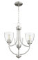 (incomplete,missing pcs )Cariah 3 - Light Shaded Empire Chandelier