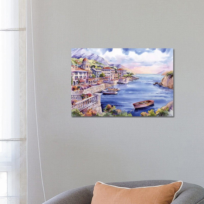 Italian Harbor by Bill Drysdale - Wrapped Canvas Gallery-Wrapped Canvas Giclée, 66.04 cm H x 45.72 cm W x 3.175 cm D