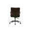 Chaise de bureau pivotante chocolat Distress