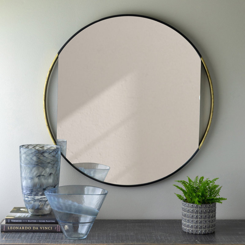 Clark Metal Round Wall Mirror, 36" x 36"