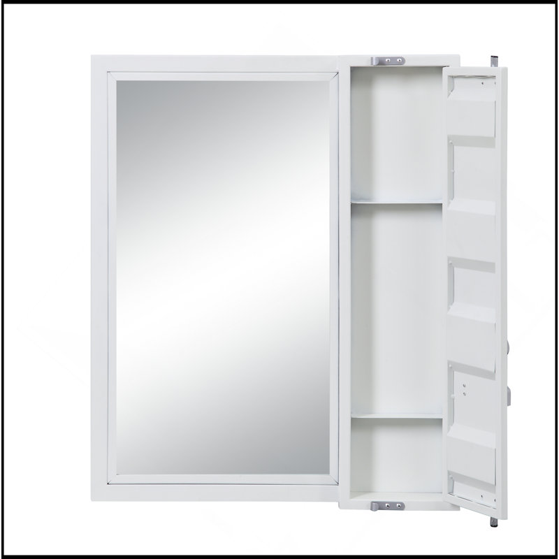 Miroir de salle de bain Cargo, Blanc