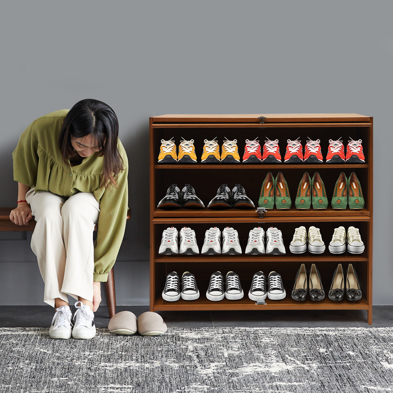 Red Barrel Studio® 12 Pair Shoe Storage Cabinet & Reviews