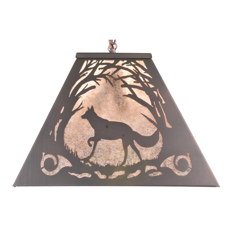 Rustic Lodge 6 - Light Pendant, 18" - 44" H x 33" W x 17" D