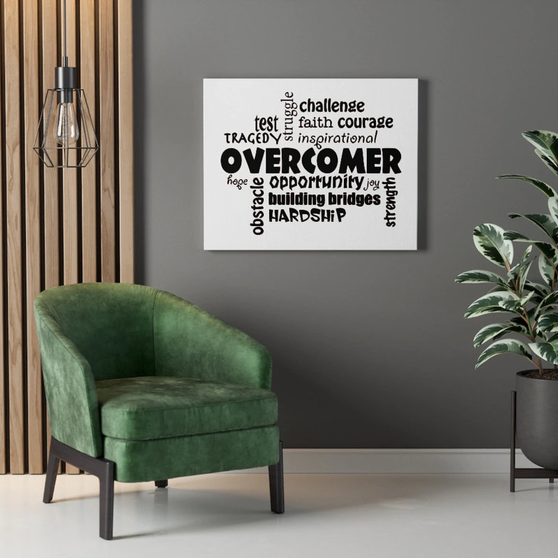 Overcomer - Wrapped Canvas Print, 28cm H x 36cm W