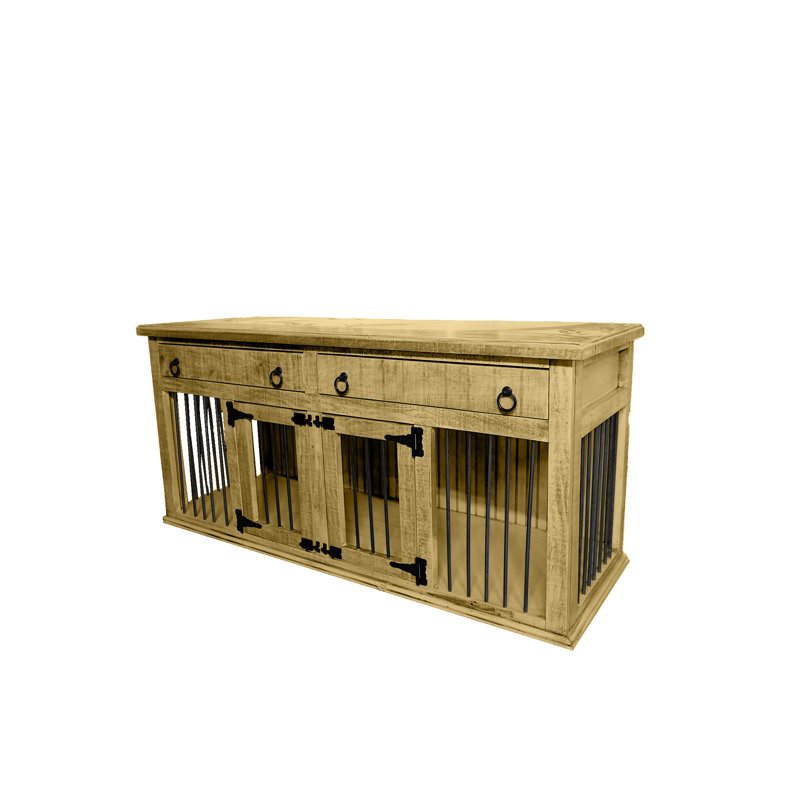 Caisse pour animaux Farmhouse, Moyen (H 35 po x l 76 po x P 25 po), Jaune Cupola