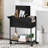Rolling File Cart, Mobile File Cabinet With Wheels, File Cart With Hanging Files And Flip-Up Lid, Open Storage Shelf, For A4/Letter/Legal-Size, Home Office, Black
