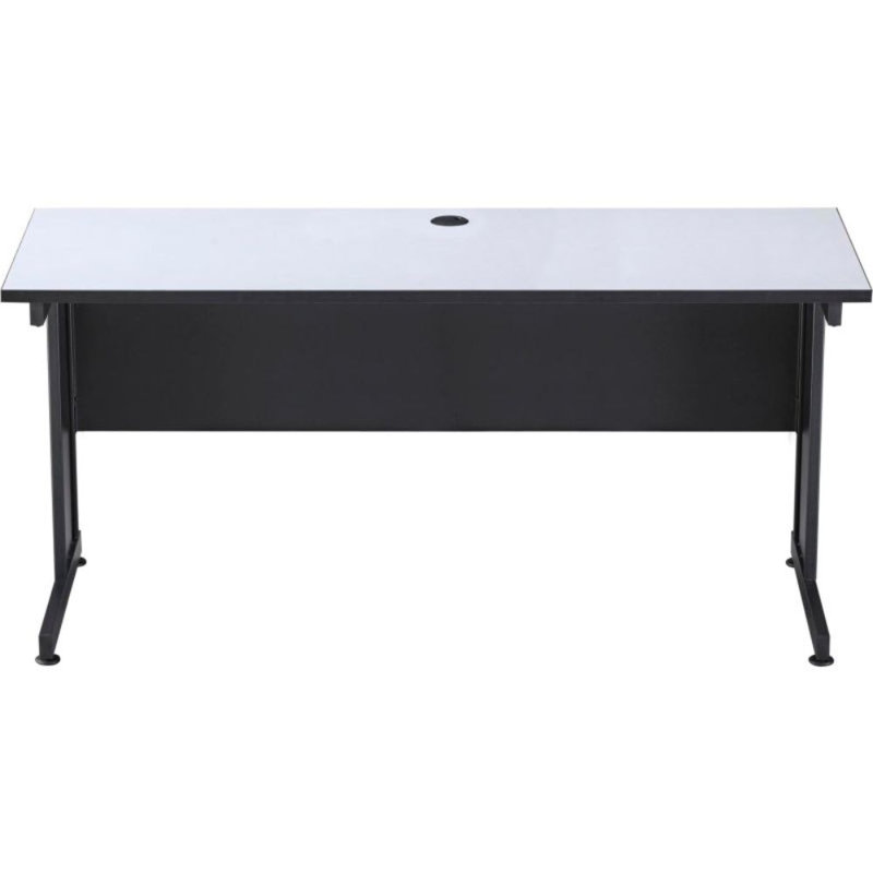Traditional Metal Base Desk Shell, Grey, 29" H x 48" W x 24" D