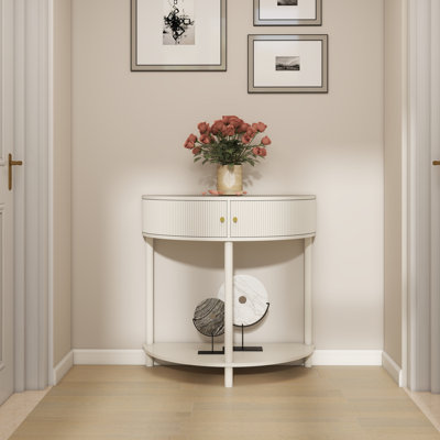Table de bout demi-lune Artisan-Wave