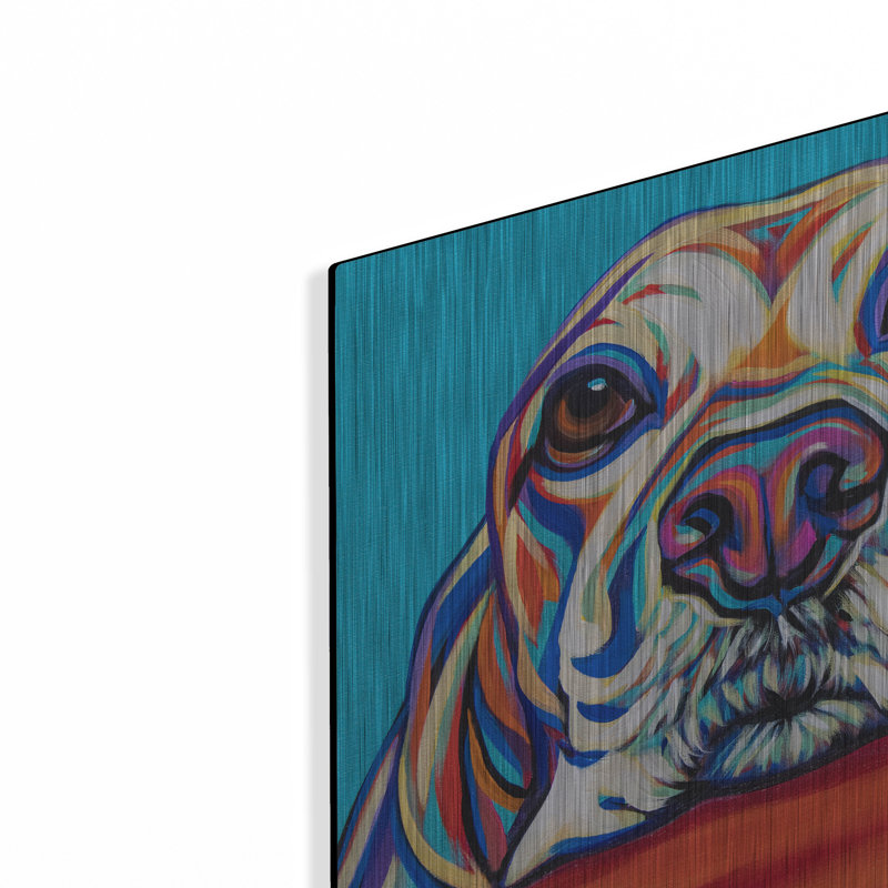 «Kaleidoscope Dog 2» par Carolee Vitaletti, H 12 po x l 12 po