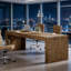 Bureau de direction, bureau, bureau d'ordinateur fonctionnel-1562327053