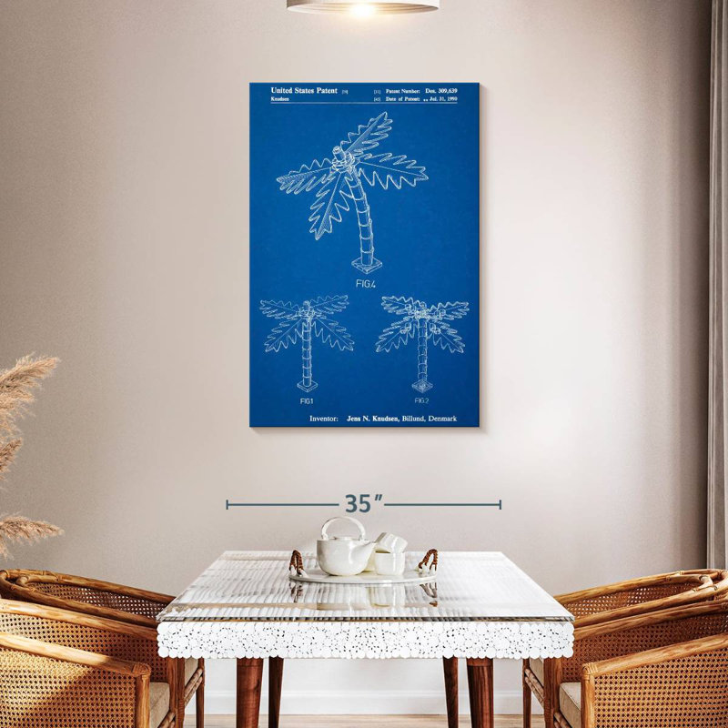 Blueprint Lego Tree Laelle Poster, 45" H x 30" W