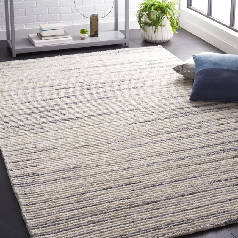 Pecktonville Hand Woven Performance Abstract Rug, Rectangle 6' x 9'