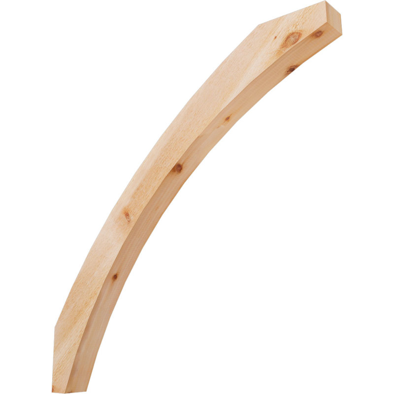 Thorton Knee Brace, 4"W Western Red Cedar (Rough Sawn), 44-in. D x 44-in. H